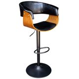 Banqueta p/ Cozinha Giratória Brenna Base Disco Preto