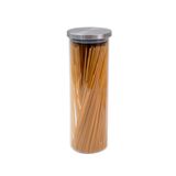 Pote 2000ml De Vidro Com Tampa De Inox Circular Mantimento - Oikos