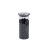 Pote 1300ml De Vidro Com Tampa De Inox Circular Mantimento - Oikos