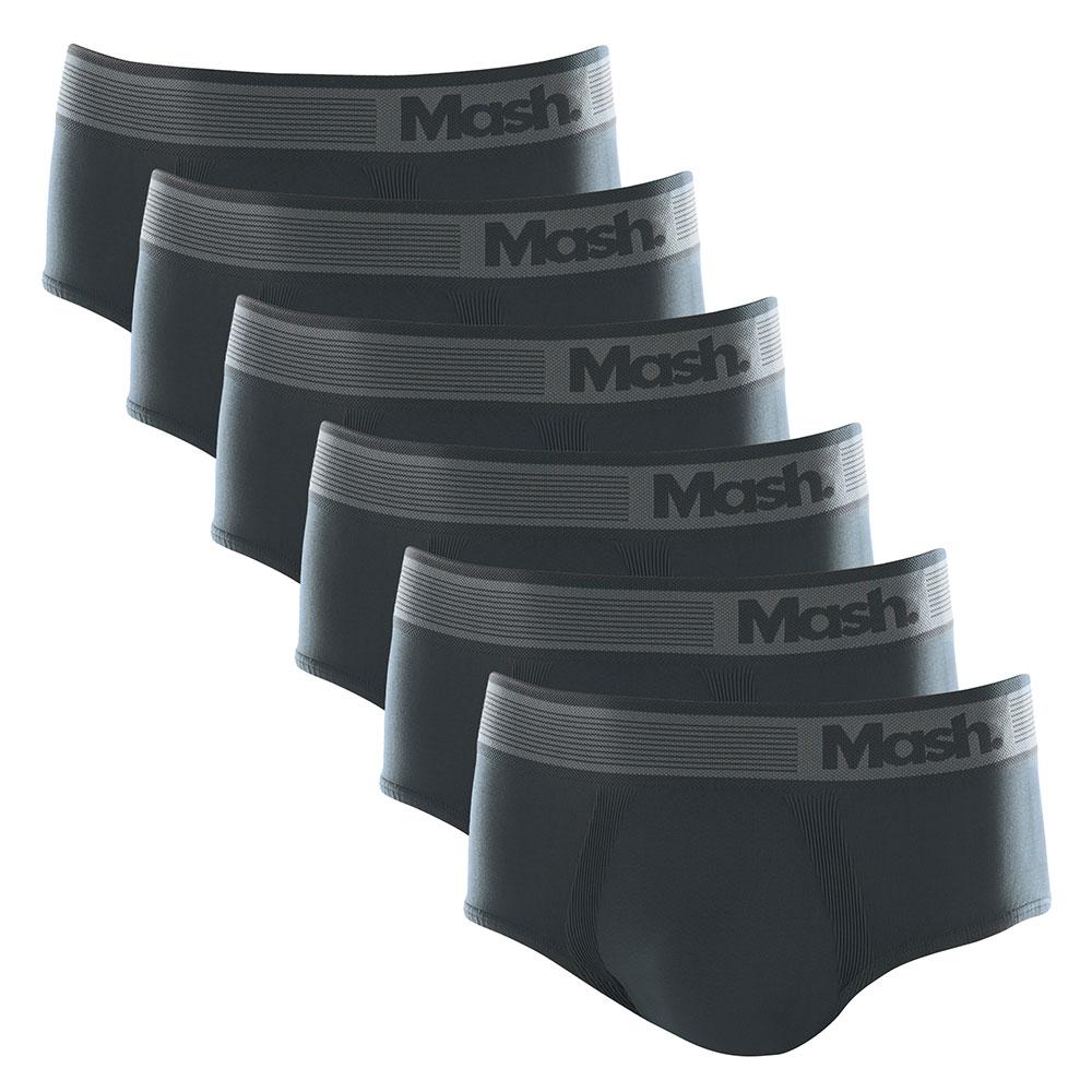 Kit 6 Cuecas Slip Mash Microfibra Sem Costura 713.02