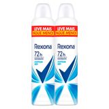 Kit 2 Desodorante Antitranspirante Aerosol Feminino Rexona Cotton Dry 72 Horas 250ml Leve Mais Pague Menos