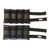 Par de Caneleiras de Peso Tornozeleiras Pretas 12 Kg