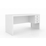 Mesa para Home Office 155cm ME4113 Branco Tecno Mobili