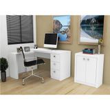 Conjunto para Home Office 02 Peças Branco Tecno Mobili