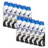 Kit Com 12 Desodorantes Aerossol Para Os Pés Rexona Sport 153ml