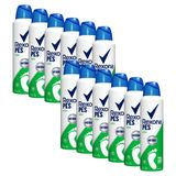 Kit Com 12 Desodorantes Para Pés Aerosol Rexona Fresh 48h 153ml