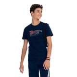 Camiseta Juvenil Masculina Em Meia Malha Minty Azul 18
