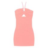 Vestido De Alça Juvenil Em Lurex Minty Rosa 18