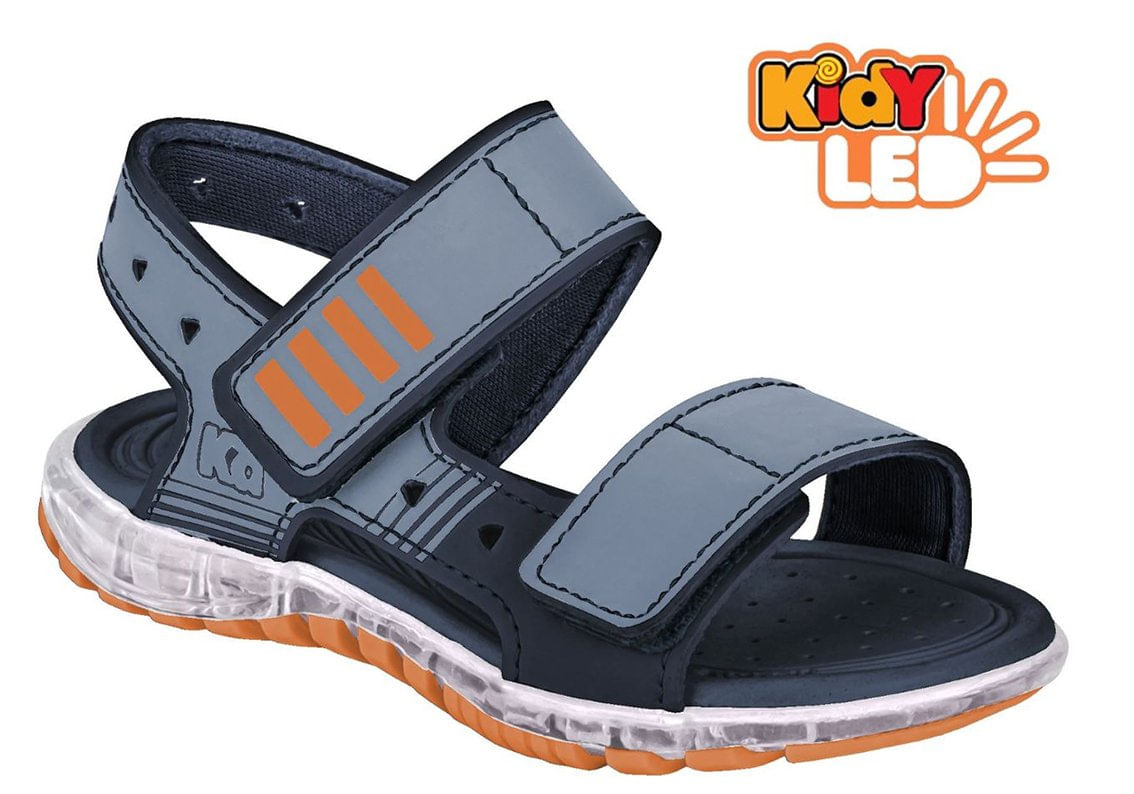 Sandália Kidy Led Light 1630108 Infantil Masculino