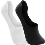 Jogo 2 Par Meia Sapatinha Masculina Due Plus Branco/preto - 39/43