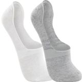 Jogo 2 Par Meia Sapatinha Masculina Due Plus Branco/cinza - 39/43