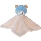 Naninha Baby Soft De Bichinhos Para Bebê 27x27cm Ursinho Azul/bege