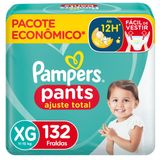 Fralda Pampers Pants Ajuste Total Xg Com 132un