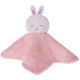 Naninha Baby Soft De Bichinhos Para Bebê 27x27cm Coelho Rosa