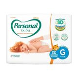 Fralda Descartável Personal Baby Premium Protection 3d Mega G 30 Unidades