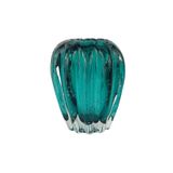 Cachepot De Murano Importado Vaso Laradore Verde Esmeralda