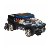 Mochila Com Rodas 3d Hotwheels Bone Shaker Preto - Maxtoy
