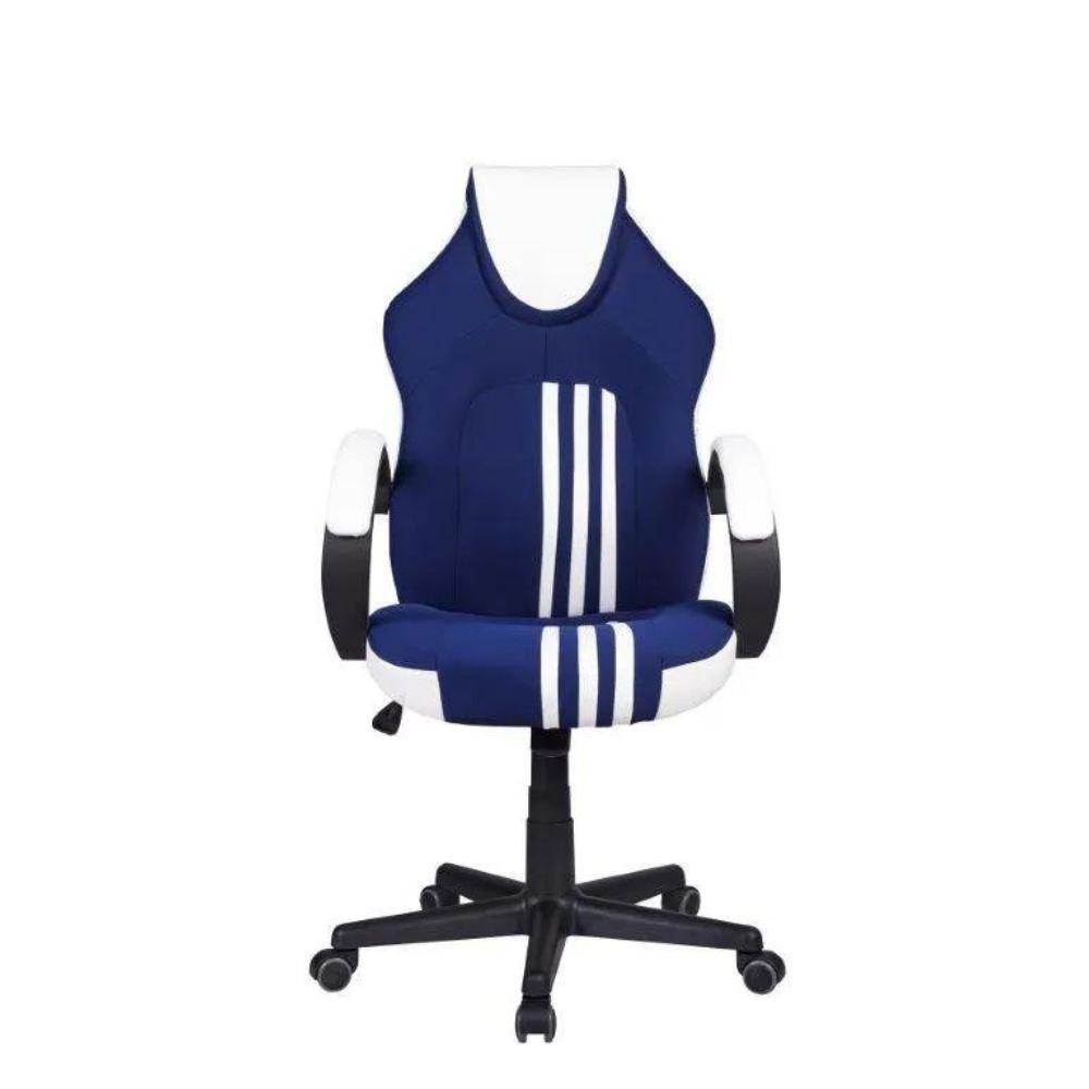 Cadeira Gamer Pelegrin Pel-3005 Azul, Branca E Preta