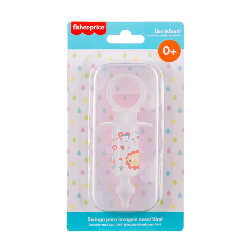 Seringa Para Lavagem Nasal Leão 10ml 1 Uni Fisher Price - Hc396