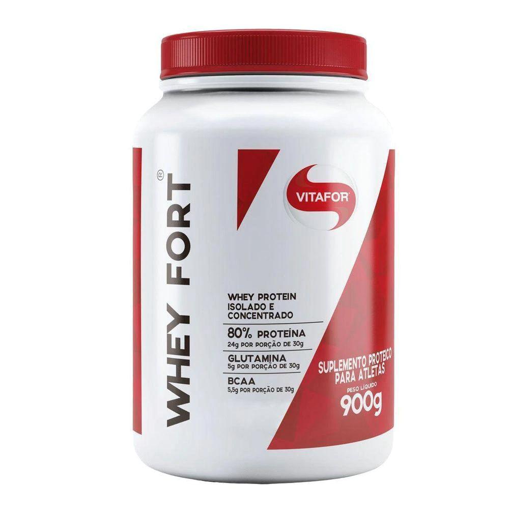 Whey Fort Vitafor Isolado E Concentrado 900g Neutro