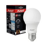 Kit  Lâmpada Bulbo 12w Branco Frio E27 Bivolt Avant 6500K