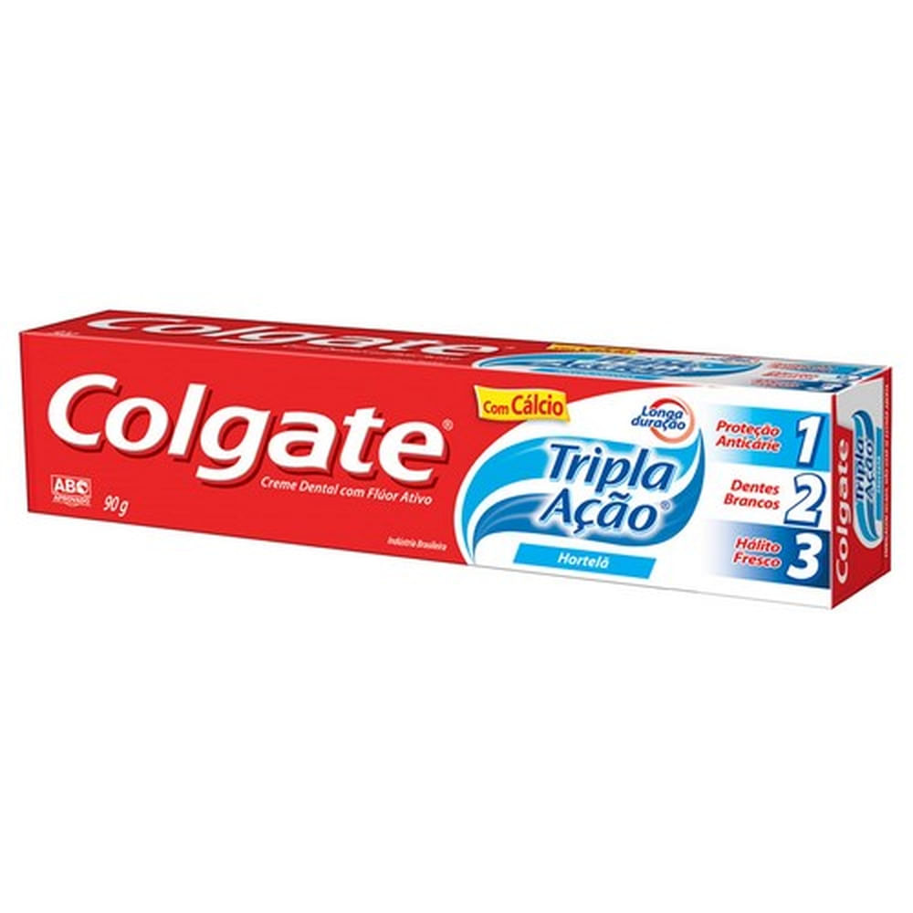 Creme Dental Colgate Tripla Acao Hortela 90g