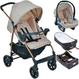 Carrinho Ecco Mon Amour Travel System + Base + Moises - Burigotto