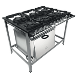 Fogão 6 Bocas 30x30 E Forno Metalmaq M19 Gas Glp