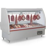 Balcão Frigorífico Açougue Com Depósito Pop Gaps210d Gelopar Expositor De Carnes Cinza 220v