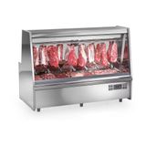 Balcão De Carnes Gats200 Gelopar Expositor De Carnes Inox 2mt 220v