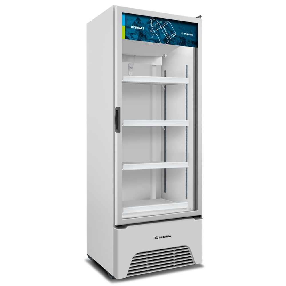 Expositor Vertical Optima Vb52ah Metalfrio Refrigerador 557 Litros Branco 110v