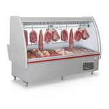 Balcão De Carnes Pop Gaps210 Gelopar Expositor De Carnes Cinza Pop 2mt 220v