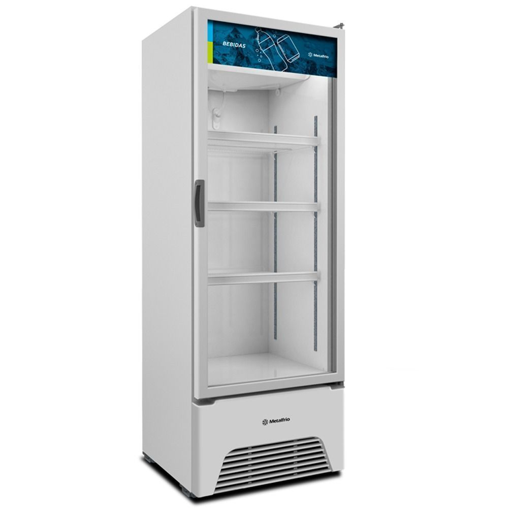 Expositor De Bebidas Vb40al Essential Metalfrio Refrigerador Branco 403l 220v