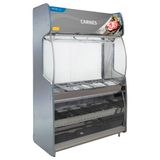 Vitrine De Açougue Inox 2mt Polofrio Expositor Inox 2 Metros 220v