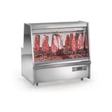 Balcão De Carnes Gats150 Gelopar Expositor De Carnes Inox 1,5mt 220v