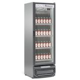 Expositor Vertical 1 Porta De Vidro 445 Litros Gcbc45 Gelopar Refrigerador Para Bebidas Inox 220v