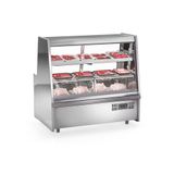 Balcão De Frios E Avícola Grta150 Gelopar Expositor De Carnes Inox 1,5mt 220v