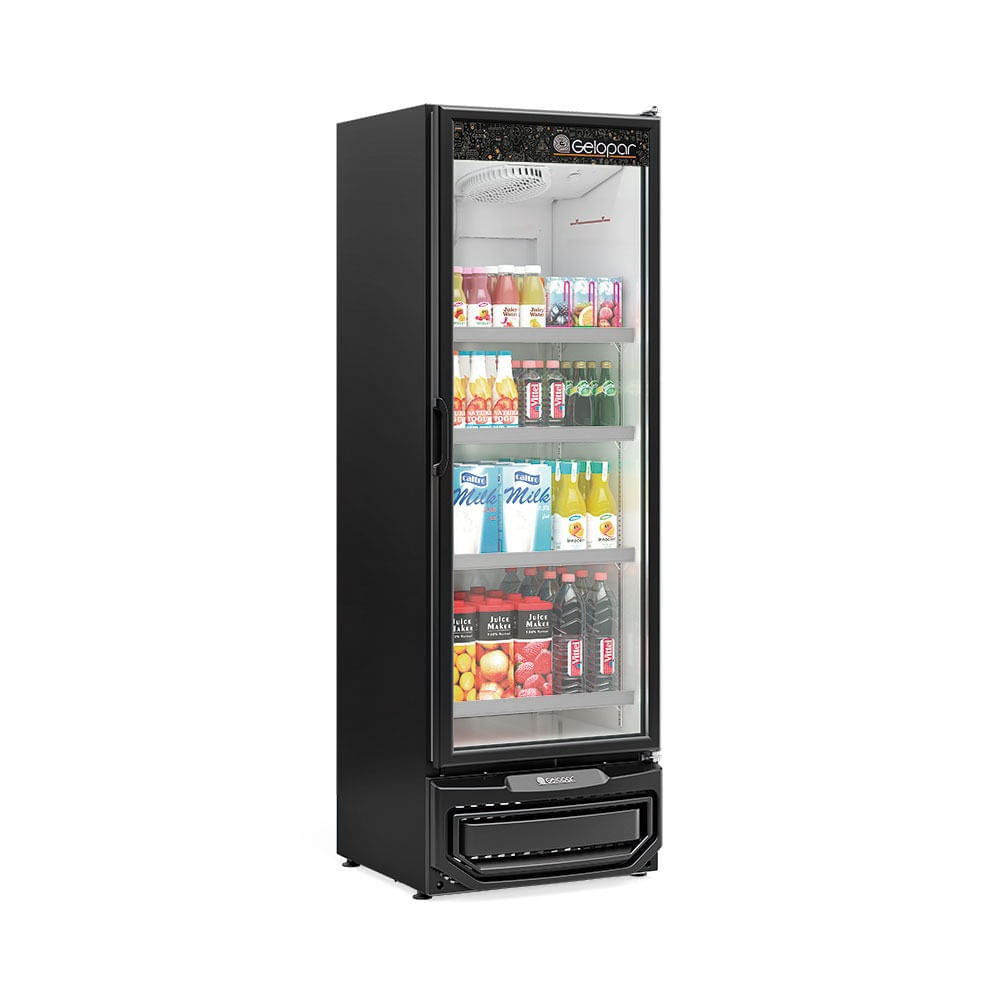 Expositor 1 Porta Gcvr45 Gelopar Refrigerador Vertical  Preto  220v