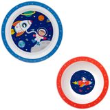 Kit Prato E Tigela Bowl Buba Infantil Aventuras Astronauta