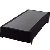 Cama Base Box Solteiro Hellen Sommier Com 38 Cm De Altura Para Colchão 88 Cm De Largura Preto