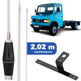 Antena Px Mini Maria Mole 1,40m Alongador 60cm Mb Mercedinho Lado Motorista 608 609 709 710