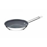 Frigideira Rasa Tramontina Professional em Aço Inox com Fundo Triplo e Revestimento Interno em Cerâmica Grafite 20 cm 1,3 L Tramontina