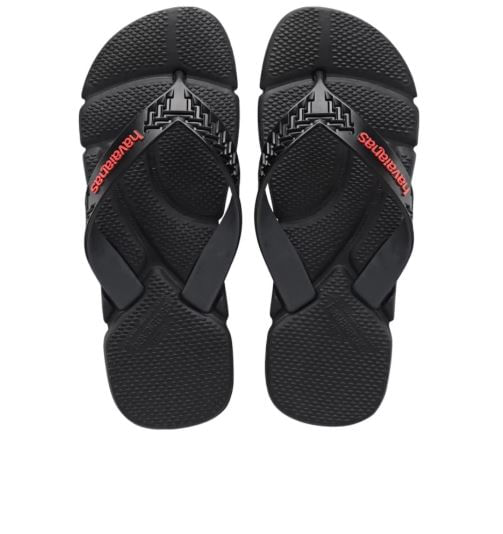 Chinelo Havaianas Ortopédicpower 2.0 Preto Palmilha Massageadora Anatômica 0090 - Masculino