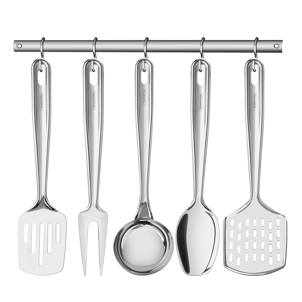 Conjunto de Utensílios de Cozinha 5 Peças em Aço Inox Extrata Tramontina 66815700