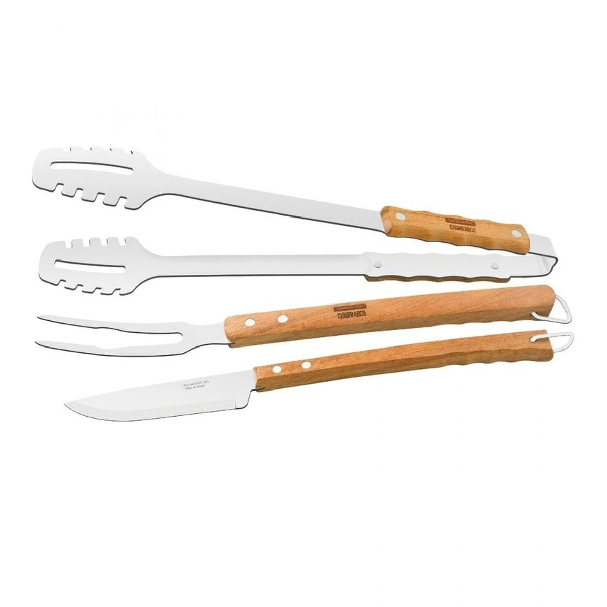 Jogo de Utensílios para Churrasco Inox FSC 3 Peças Tramontina