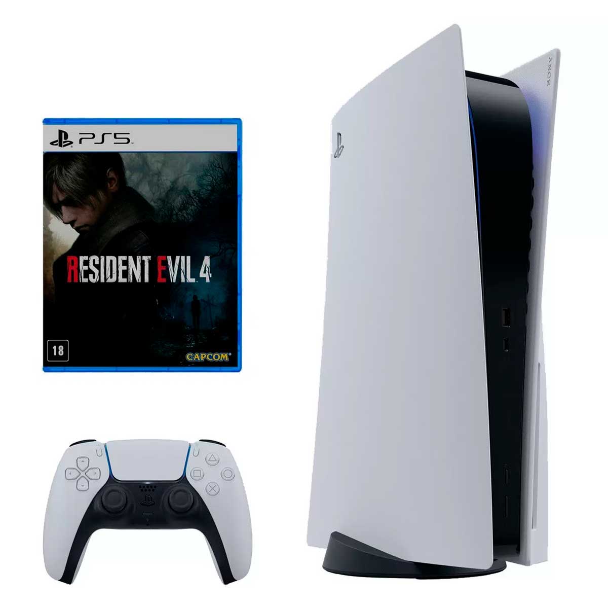 Console Playstation 5 Sony Standard 825GB SSD + Resident Evil 4 PS5
