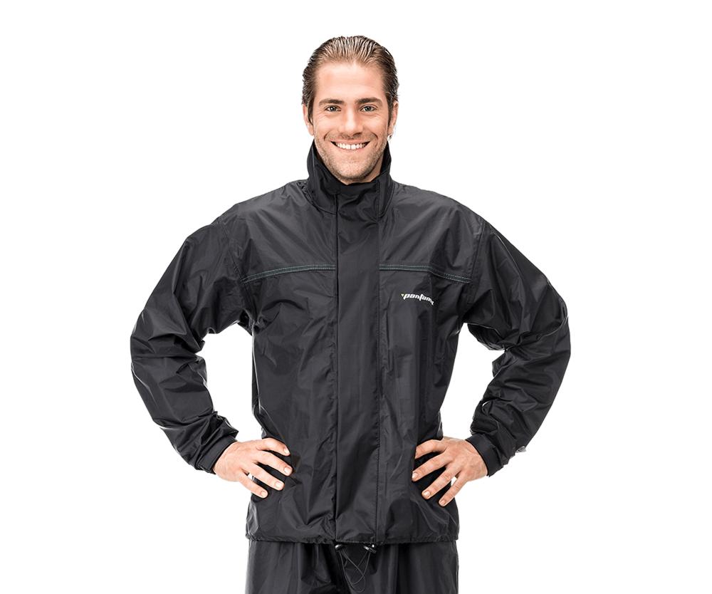 Jaqueta Nylon Pantaneiro Casaco De Chuva Impermeável Moto - Preto - G