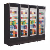 Refrigerador/expositor Vertical Frios E Laticínios Rf-023 - 4 Portas De Vidro Duplo 1450 L +2 A +8°c - Frilux 110v Frilux