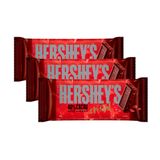 Kit 3 Chocolate Hershey&#39;s Meio Amargo 40% Cacau Cristal 77g