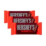 Kit 3 Chocolate Hershey&#39;s Meio Amargo 82g